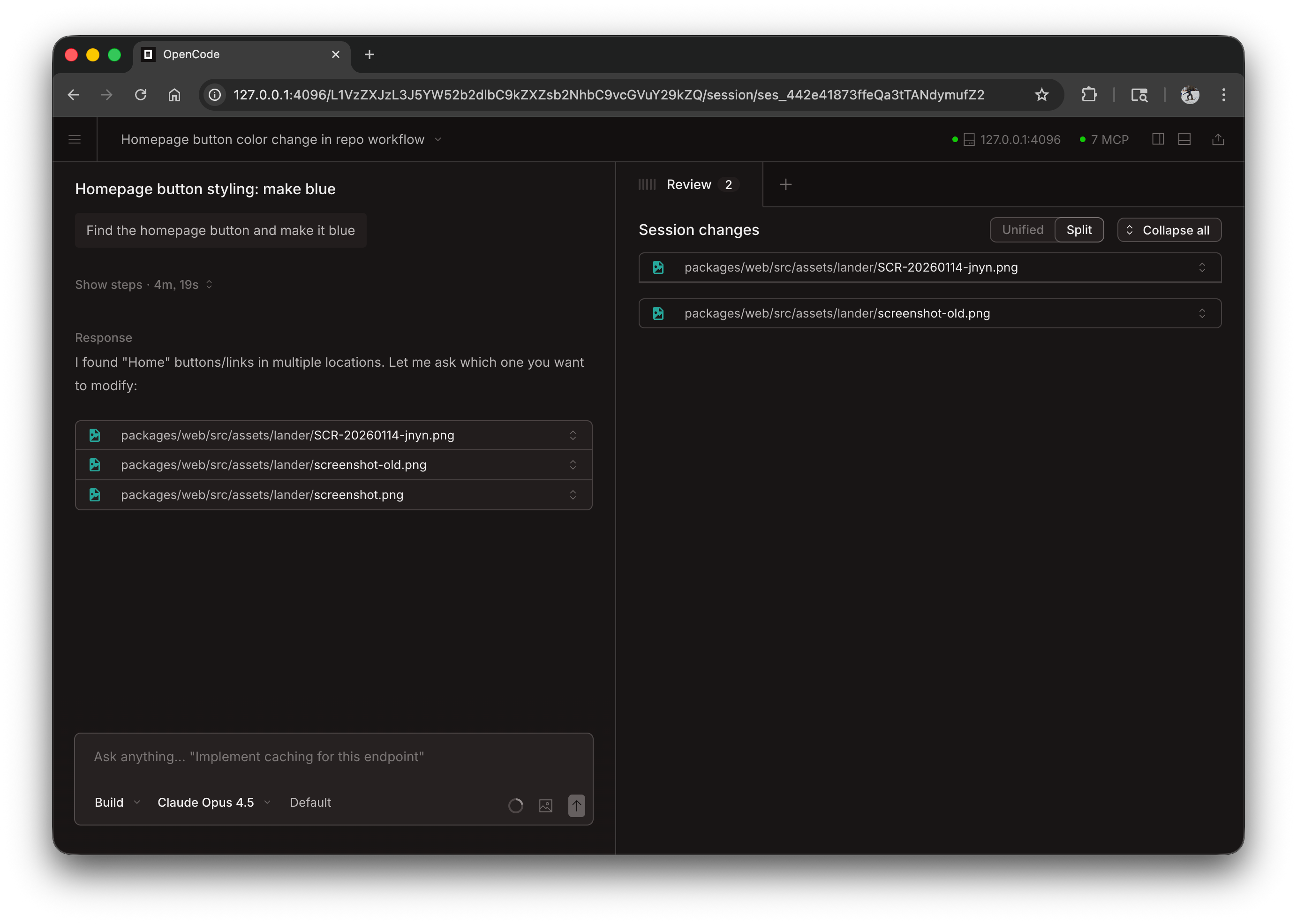Fring Web - Active Session